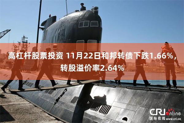 高杠杆股票投资 11月22日和邦转债下跌1.66%，转股溢价率2.64%