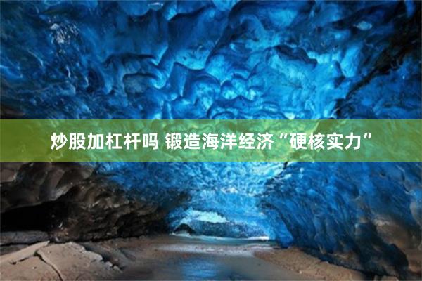 炒股加杠杆吗 锻造海洋经济“硬核实力”